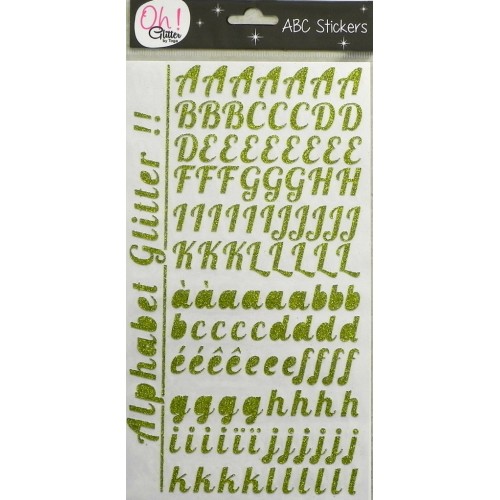 Alphabet Stickers Vert Olive Toga