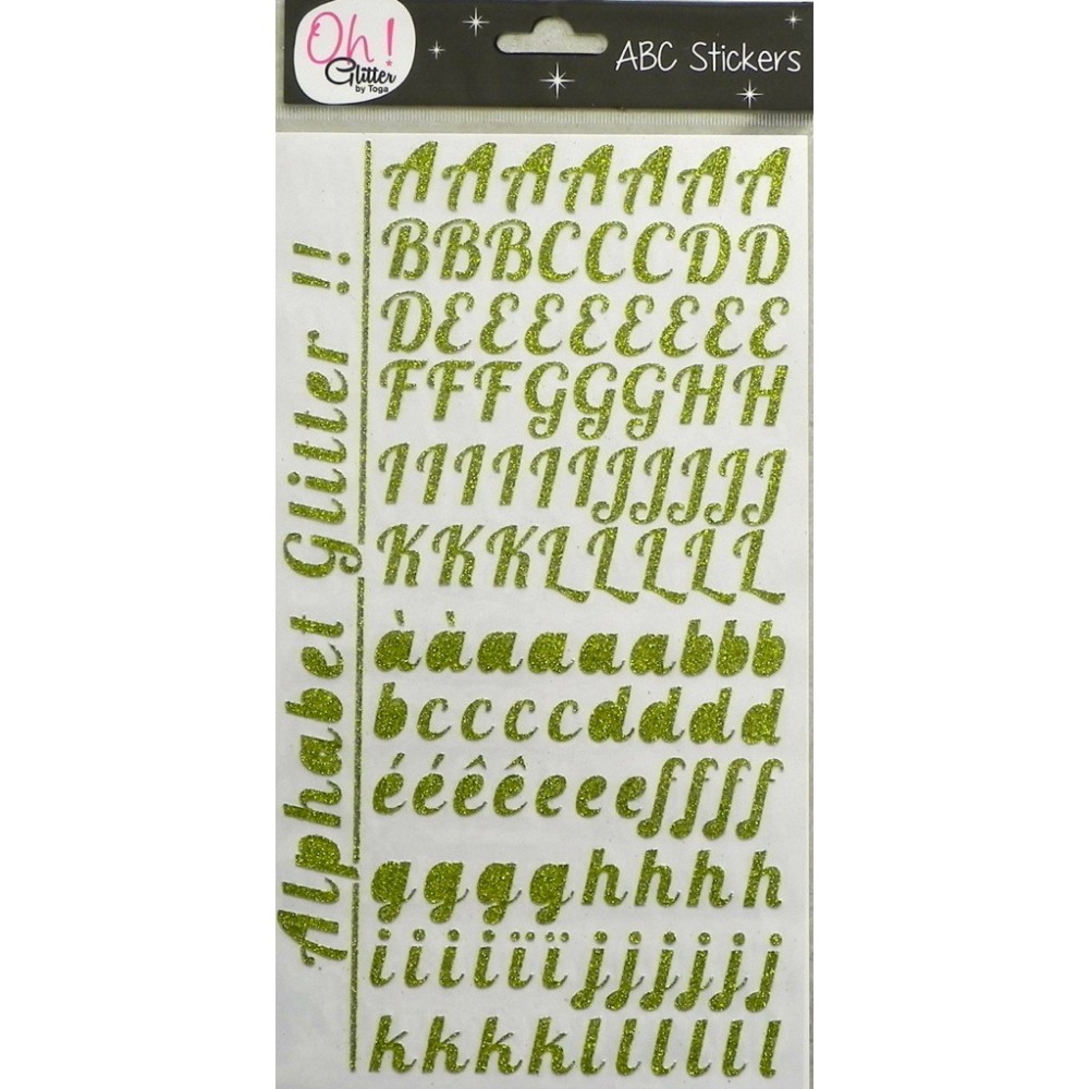 Alphabet Stickers Vert Olive Toga