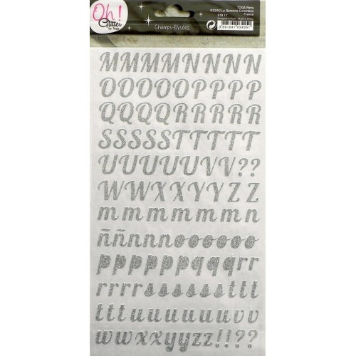 Alphabet Stickers Argent Toga