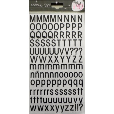 Alphabet Stickers Noir Toga