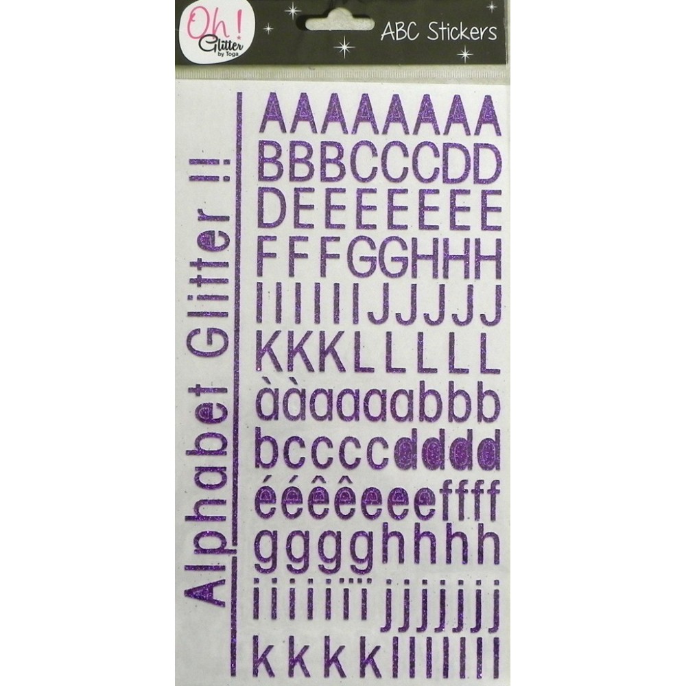 Alphabet Stickers Violet Toga