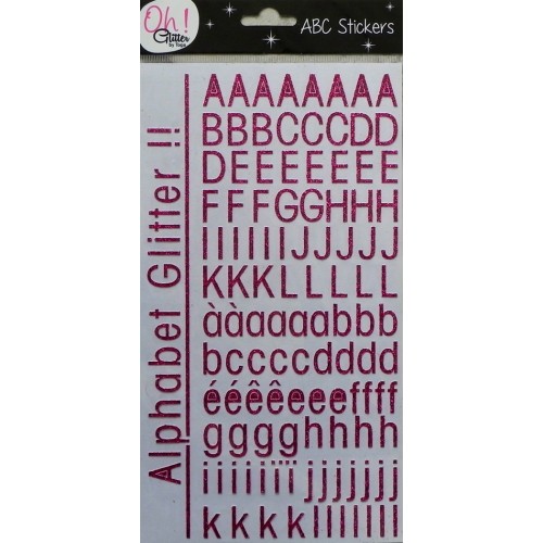 Alphabet Stickers Framboise Toga
