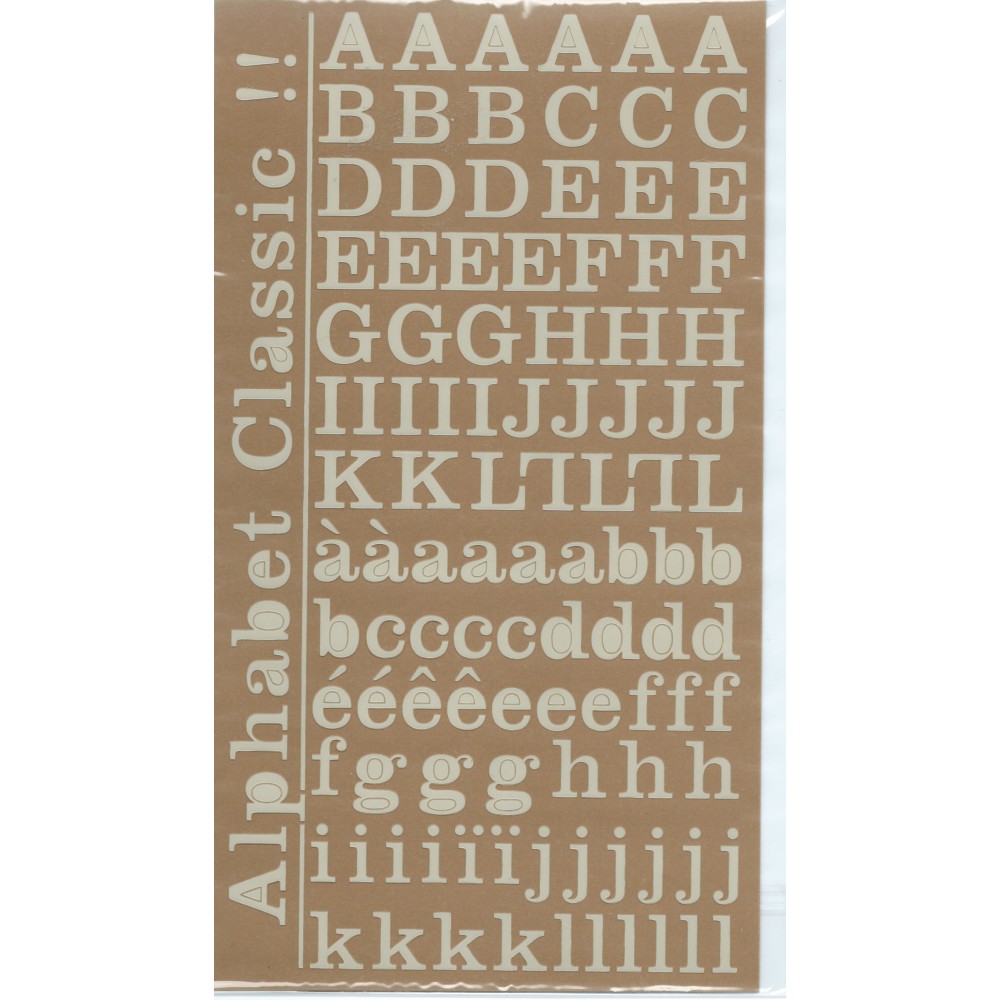 Alphabet Stickers Ivoire Toga