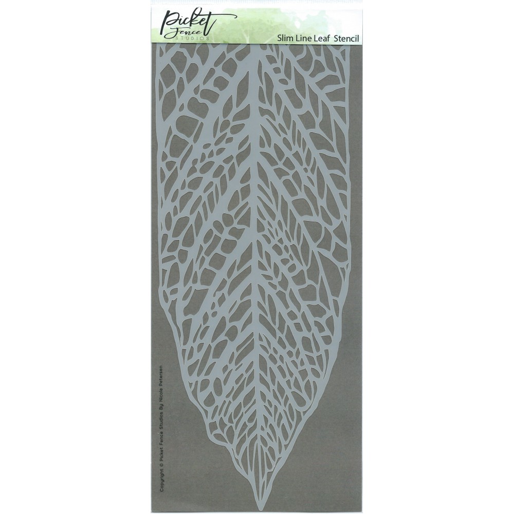 Pochoir Slim Line Leaf Picket Fence