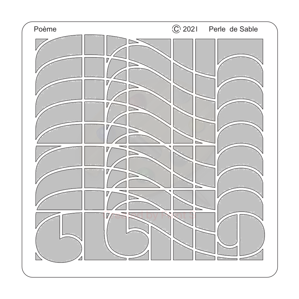 Gabarit Poème Perle de Sable
