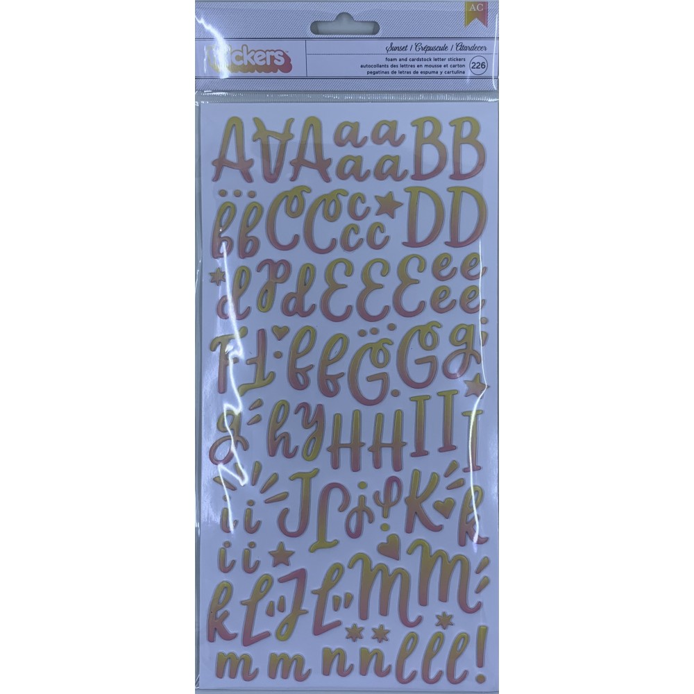 Alphabet Stickers Thickers