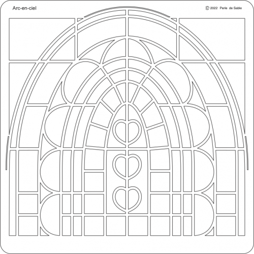 Gabarit Arc-en-ciel Perle de Sable