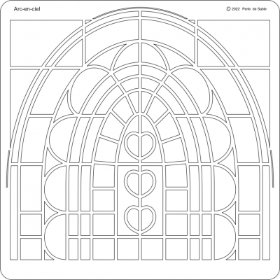 Gabarit Arc-en-ciel Perle de Sable