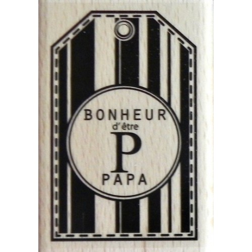 Tampon Papa bonheur Florilèges DesIgn